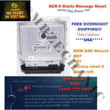 Load image into Gallery viewer, BMW X5 335D E70 E71 E90 F10 Diesel 3.0D 3.5D ADBLUE SCR 0 Starts Reset Service