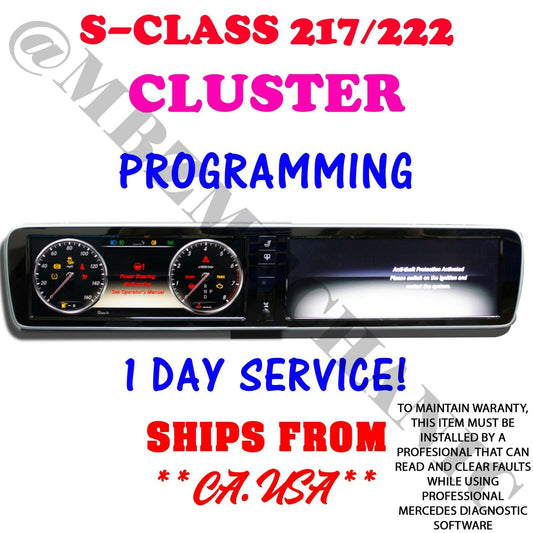 Used Mercedes Instrument Cluster Programming S Class CL 222 217 2013-2018