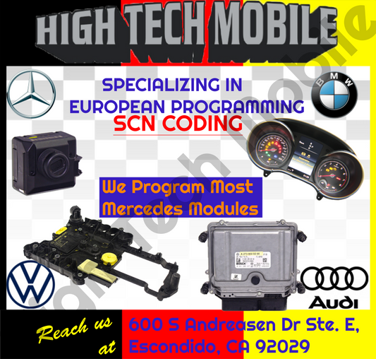 Mercedes SCN Coding or Programming Cloning and Repair; EIS, ECU, Cluster, or Conductor Plate