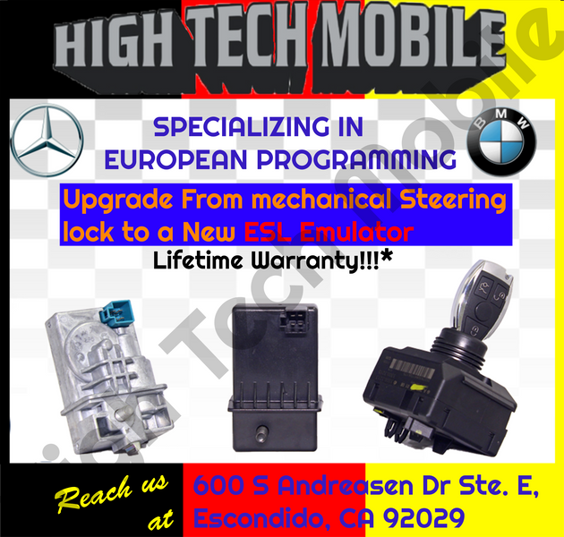 Mercedes Electronic Steering Lock Bypass ESL EVL Emulator Plug and Play