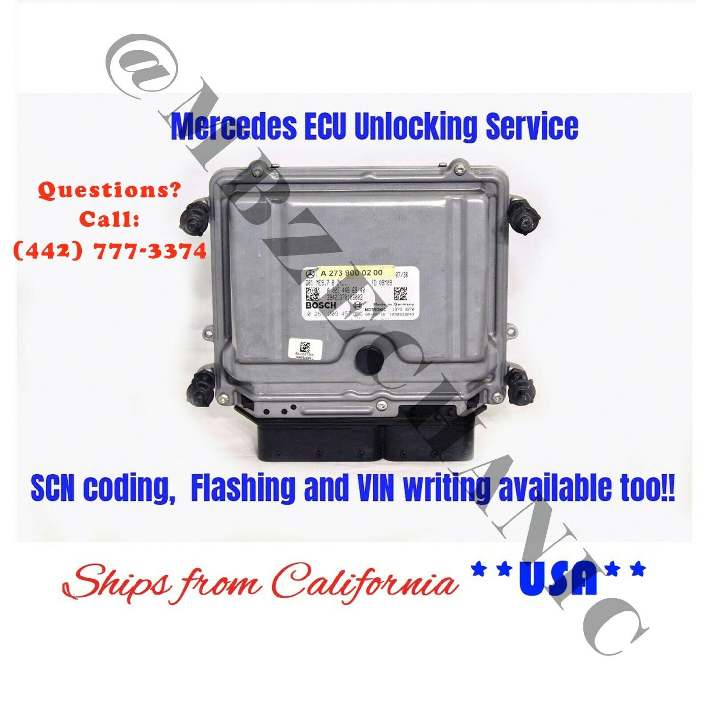 Mercedes ME9.7 ECU SCN Coding ,Programming, Unlocking,  VIN writing Service