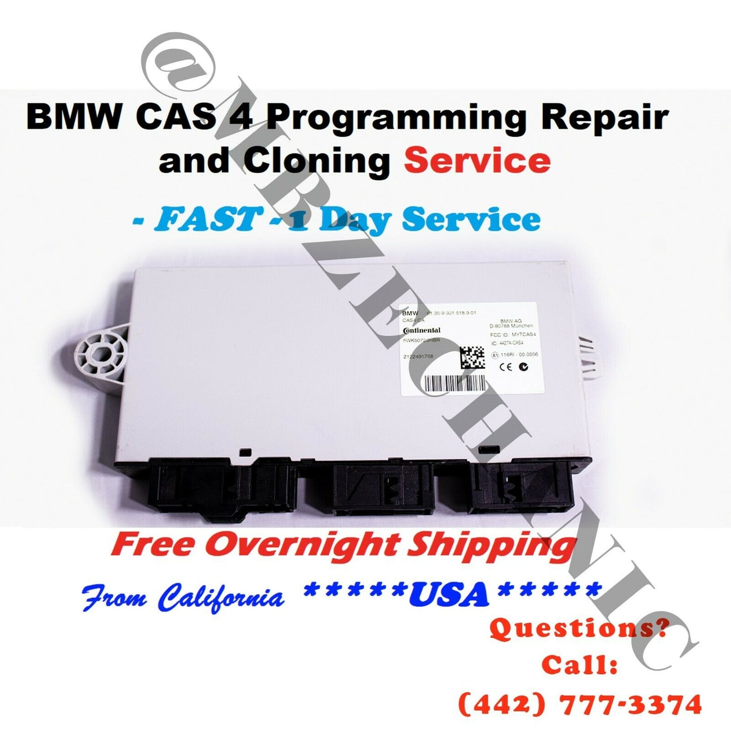 BMW CAS 4 4+ Repair Programming SERVICE  61359301518 61 35 9 301 518 Cloning