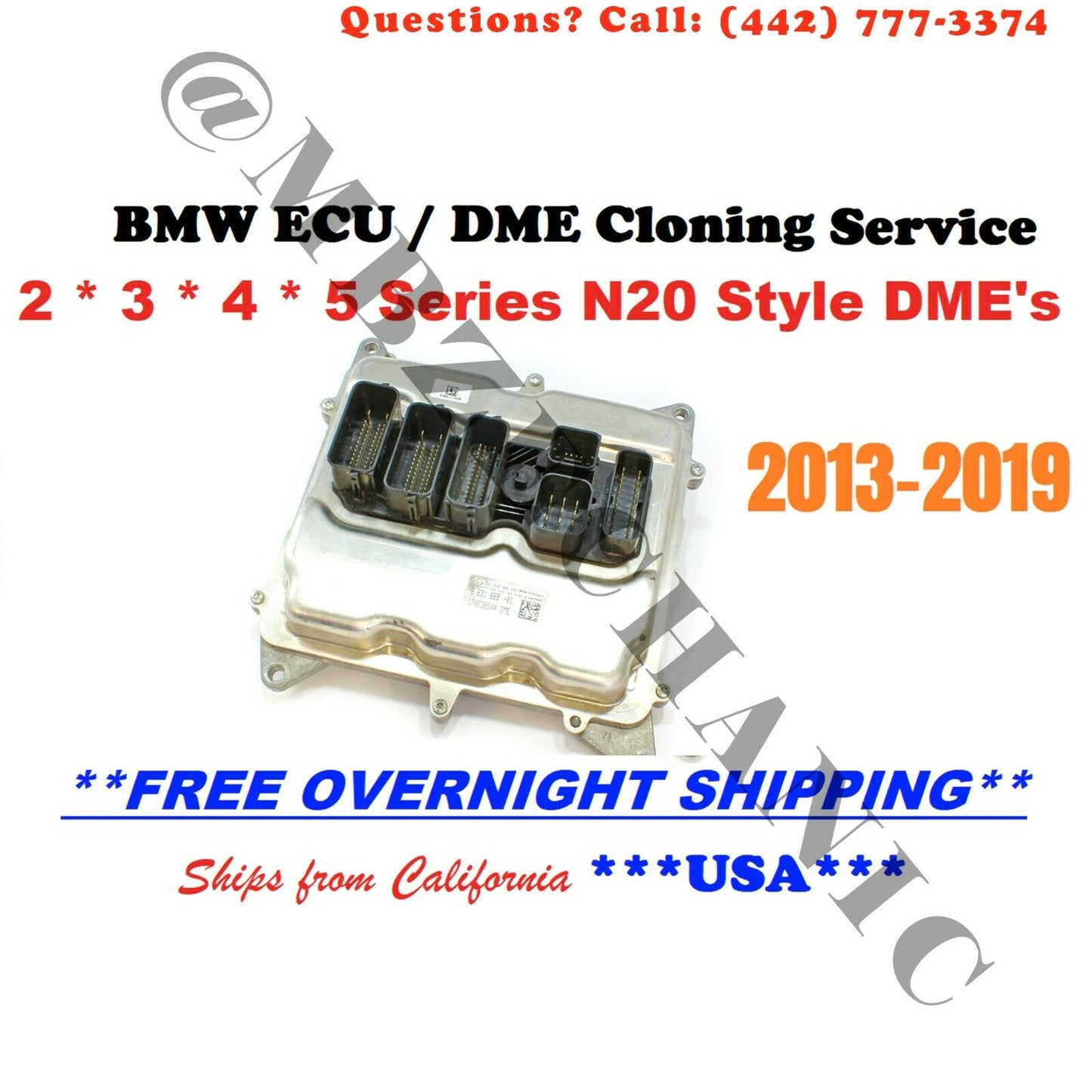 BMW ECU DME Cloning Programming Service 3 Series N20 F30  MEVD1729