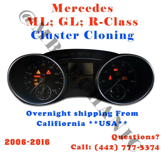 Used Mercedes Instrument Cluster Cloning ML GL R-Class 164 164X 166 251