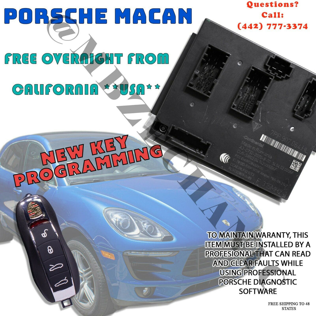 2011-2018 Porsche Boxster Key-Remote New Programming BCM FCC KR55WK50138