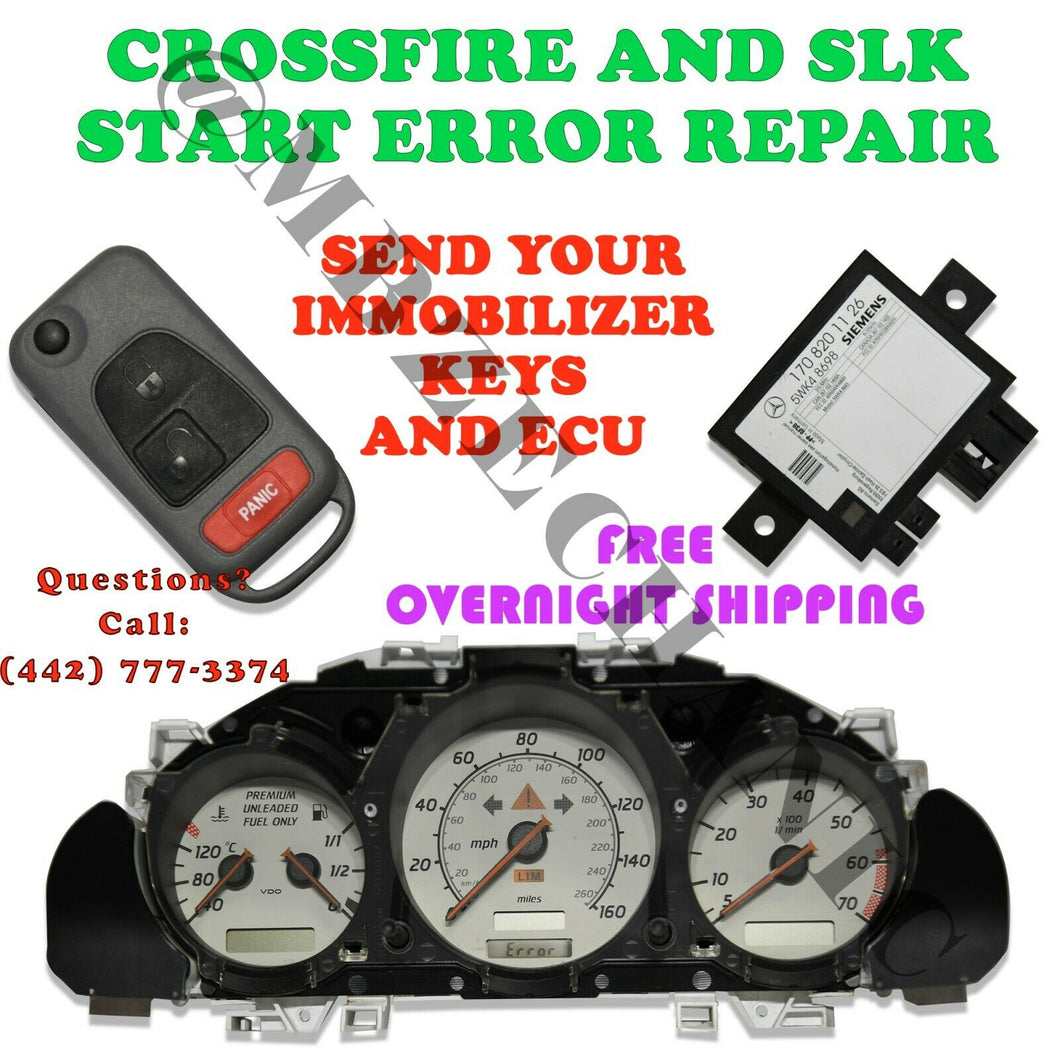 CROSSFIRE and SLK start error SERVICE