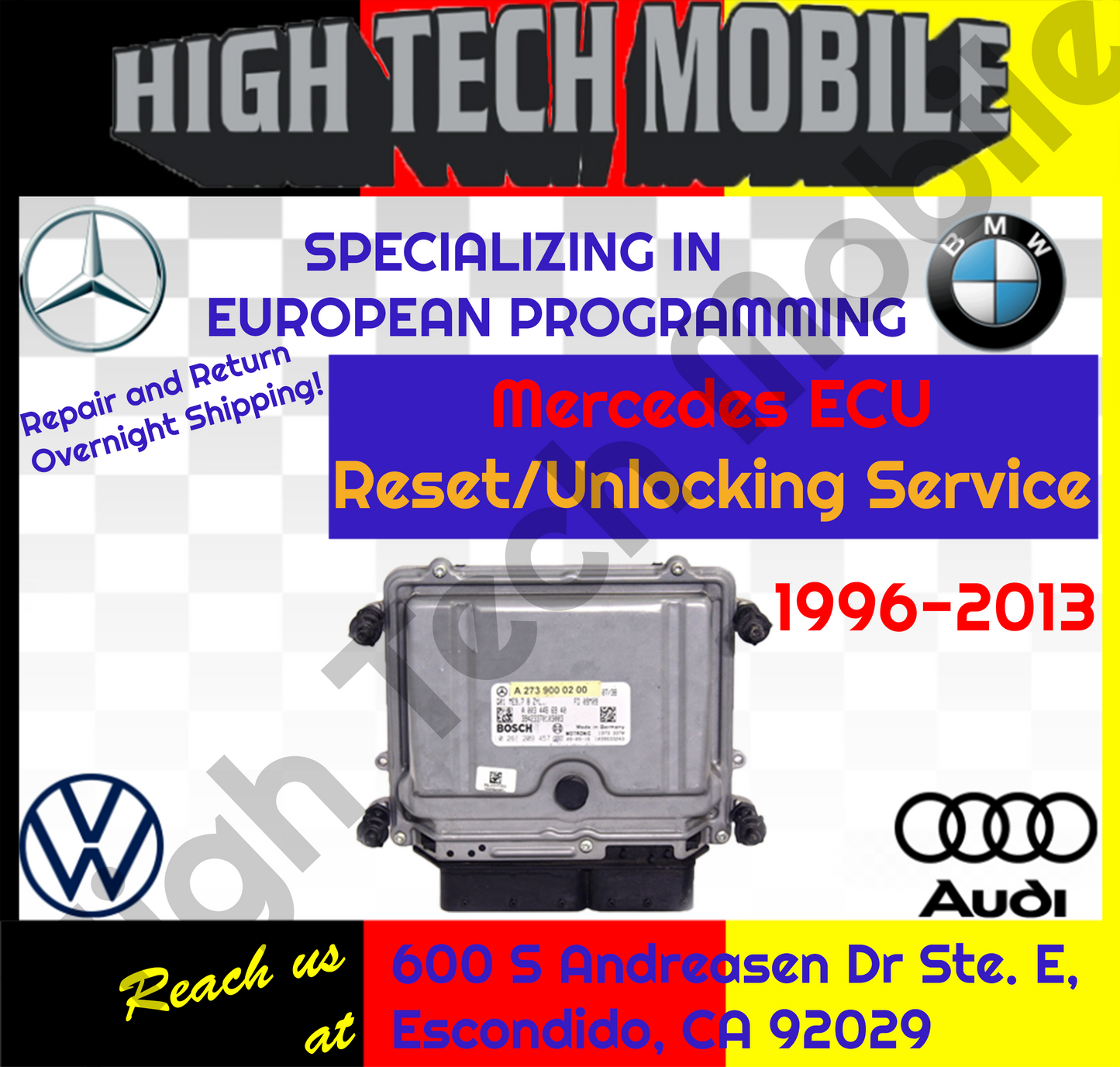 Mercedes Benz ME ECU: Unlocking/Resetting