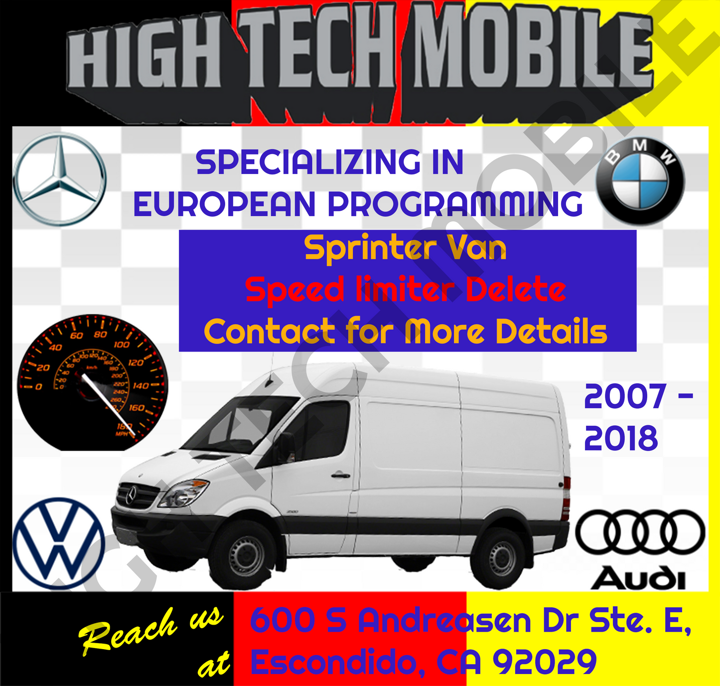 Sprinter Van Speed Limiter Removal Programming 2007-2018   642 647 611